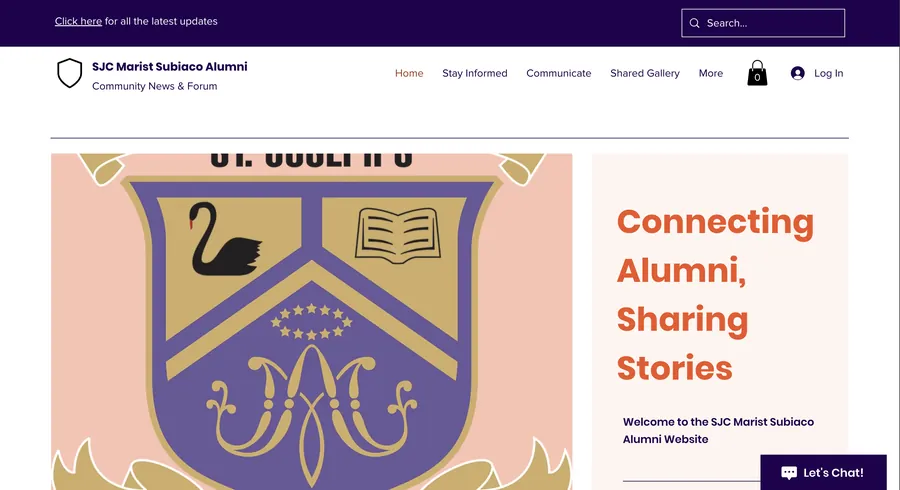 The SJC Marist Subiaco Alumni website