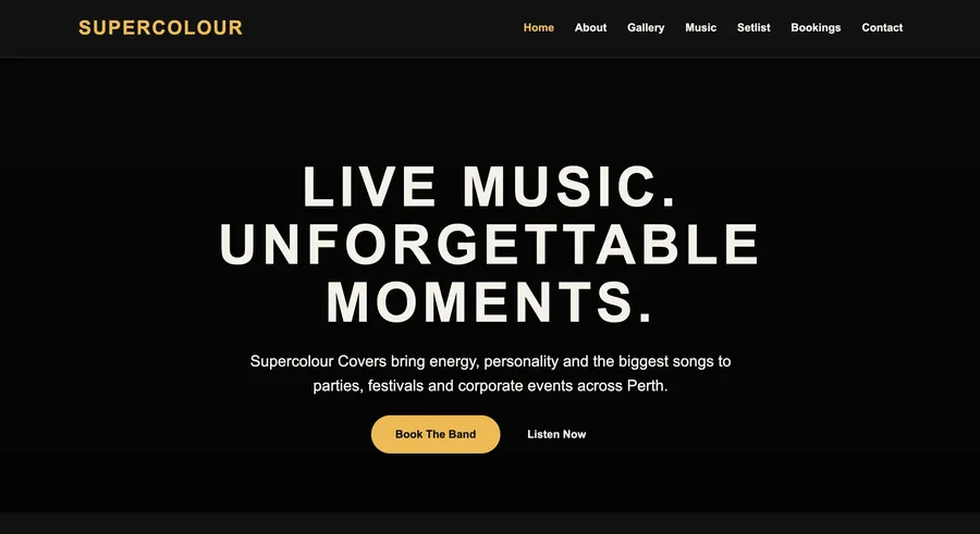 The Supercolour website